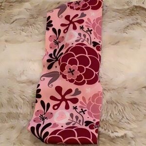 Floral Pink and Burgundy Headband